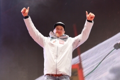 SAALBACH, AUSTRIA, 07.FEB.25 - ALPINE SKIING - SUPER G, HERREN, MEDAL PLAZA, SIEGEREHRUNG. - FIS ALPINE WORLD SKI CHAMPIONSHIPS SAALBACH 2025
IMAGE  SHOWS : Raphael Haaser (AUT),
PHOTO: SMP/WINTER