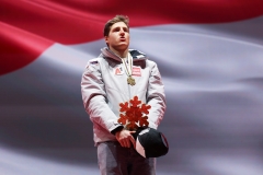 SAALBACH, AUSTRIA, 14.FEB.25 - ALPINE SKIING - RTL, MEN, MEDAL PLAZA, SIEGEREHRUNG. - FIS ALPINE WORLD SKI CHAMPIONSHIPS SAALBACH 2025
IMAGE  SHOWS : Raphael Haaser (AUT),
PHOTO: SMP/WINTER