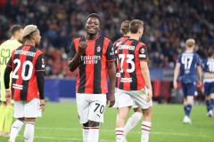 SPORT, 15.10.2026, FUSSBALL, UEFA EUROPA LEAGUE, FC RED BULL SALZBURG VS AC MILAN,IMAGE SHOWS:  Torschütze Alphadjo Cisse (AC MILAN),PHOTO: SMP/WINTER